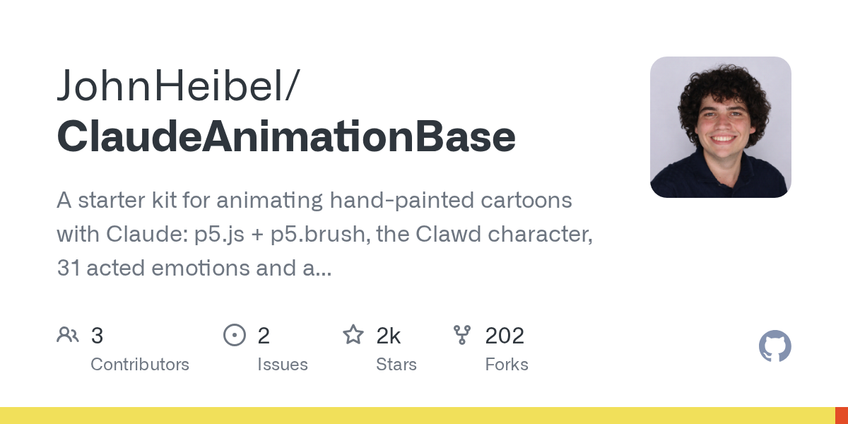 Preview GitHub JohnHeibel/ClaudeAnimationBase